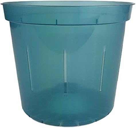 rePotme 6 inch Orchid Pot 3 Pack - Slotted Orchid Pots with Holes for Repotting (Blue Sapphire)