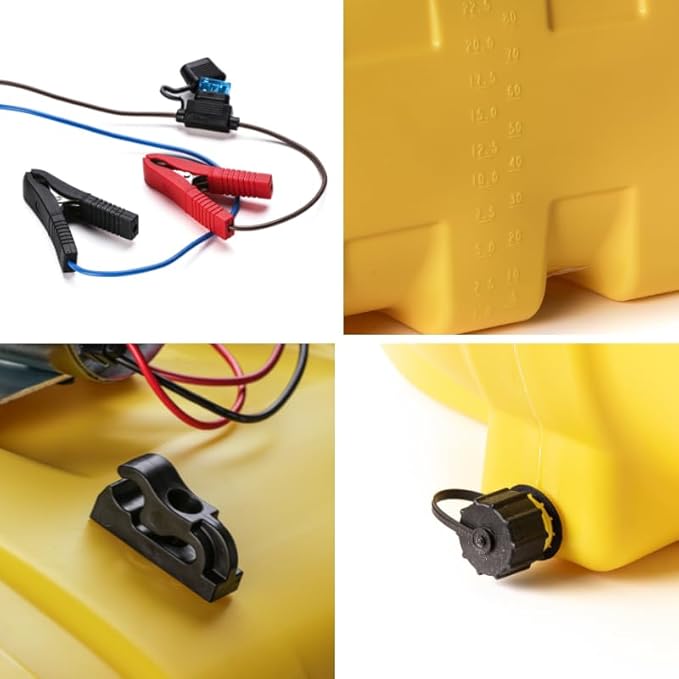 25 Gallon Bronze Spot Sprayer – 1.2 GPM High-Flo 12V Pump, EcoGun with Adjustable Nozzle, 15’ Hose – ATV/UTV Lawn & Garden Sprayer for Weed & Pest Control