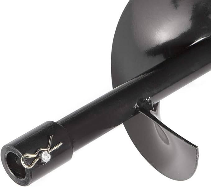XtremepowerUS Replacement Auger Bit 6" inch for Post Holes Earth Digger Planting Drill Fence Hole Maker Machine Shaft Size 3/4"