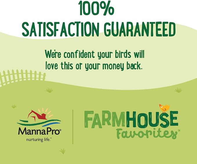 Manna Pro Farmhouse Favorites Critter Combo Crunch Poultry Treat - Protein Poultry Treat - Encourages Natural Foraging Behavior - 100% Natural Blend of Soldier Fly Larvae, Mealworms & Shrimp - 2lb Bag