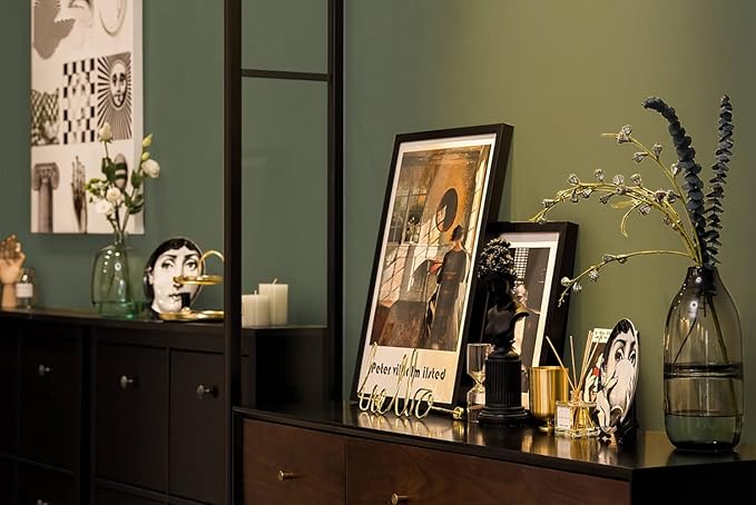 Dimoon 236''x17.7'' Green Peel and Stick Wallpaper Contact Paper Modern Self Adhesive Wall Paper Removable Renter Friendly Textured Solid Color Shelf Cabinet Vinyl Roll (236''x17.7'',Leaf Green)