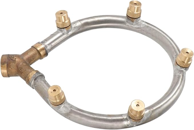 Misting Nozzle Stainless Steel 5 Head Adjustable Circular Irrigation Sprinkler Misting for Garden Watering