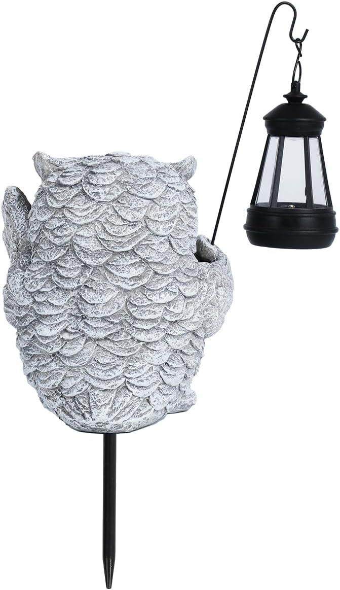 Owl Garden Decor,Owl Solar Lights Outdoor Garden,Solar owl Garden Decor,Outdoor Solar Lights for Yard Decorations,Solar Decorations for Outside,-Unique Housewarming Gifts