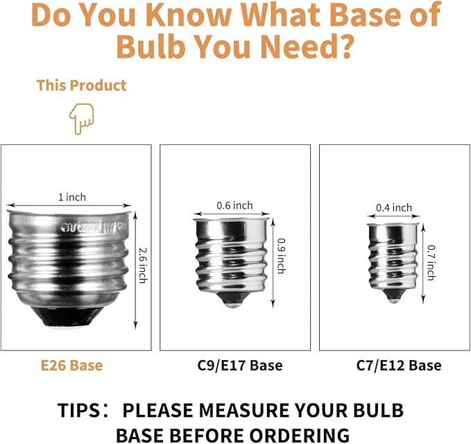 Moonflor 48 Pack S14 Light Bulbs, 11 Watt Warm Commercial Grade Replacement Incandescent Glass Bulbs with E26 Medium Base for Outdoor Patio Garden Vintage String Lights