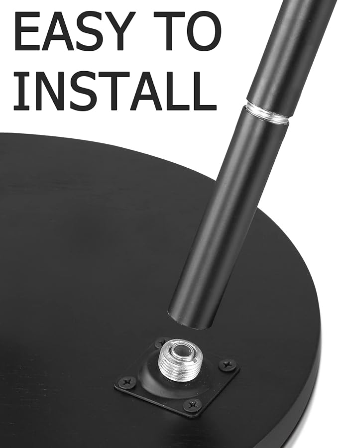 Tall Plant Stand, Mid Century Wood Indoor Plant Stand Black Plant Table for Flower Pots, Metal Plant Holder, Modern Home Decor Small Round Side End Table (11.8"x20")