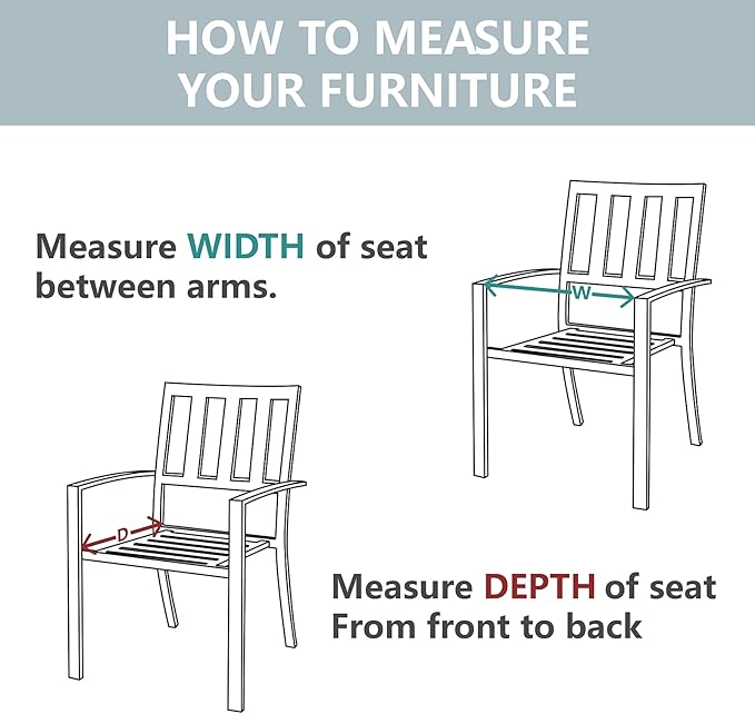 LVTXIII Patio Chair Cushions 22"x22"x3", Water-Repellent Outdoor Seat Cushions for Patio Furniture, Square Chair Pads with Ties for Home Garden Decoration, Set of 2, Peacock Blue