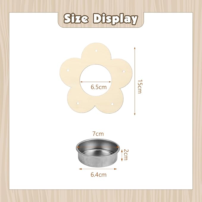 Fennoral 4 Pack Bird Feeder Kits for Kids Make Your Own Bird Feeders Wooden Art and Craft for Girls Boys Ornaments DIY to Paint Craft for Spring Garden Outdoor Decoration Summer Activities Project