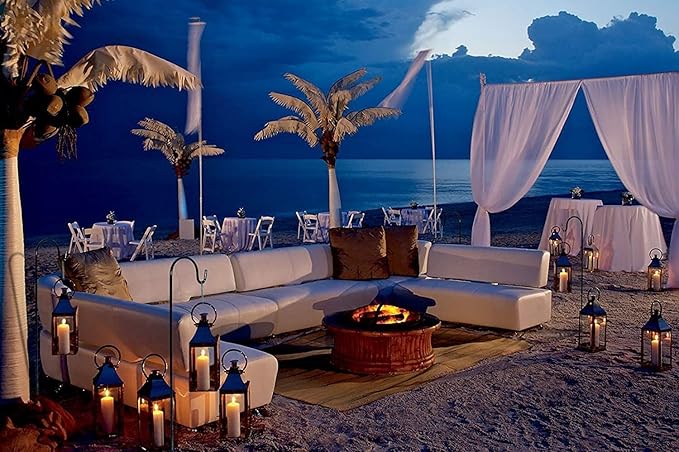 Ashman Shepherd's Hooks 35 Inch (4 Pack), Black, Made of Premium Metal for Hanging SolarLights, Bird Feeders, Mason Jars, Christmas Lights, Lanterns, Garden Stakes and Wedding Décor.