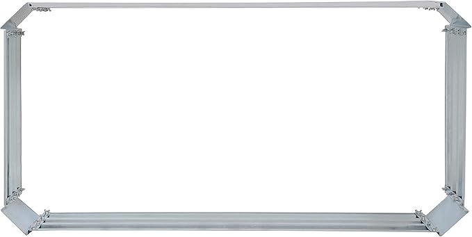 Sunnydaze 11.75" H Raised Metal Garden Bed - Galvanized Raised Garden Bed Outdoor for Vegetables and Flowers - Woodgrain - 4' x 2' Silver