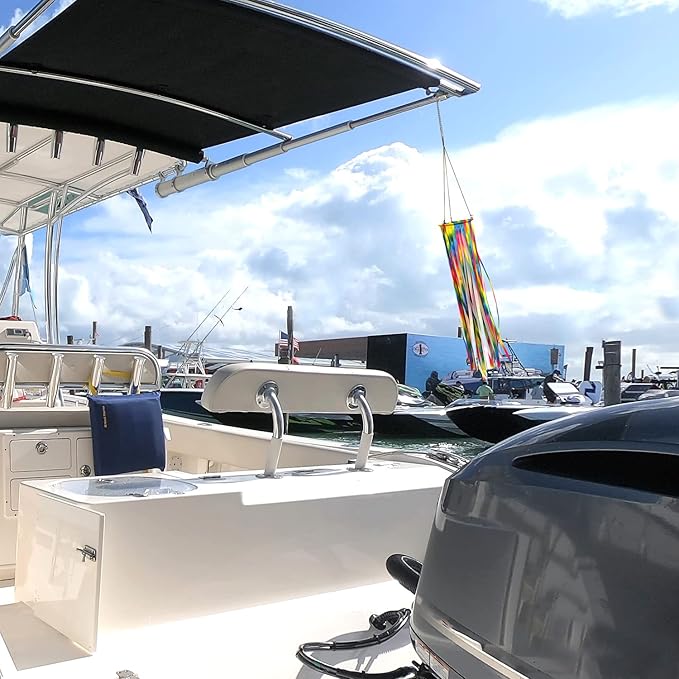 Ribbon Windsock Streamer, Outdoor Decorations for Your Patio, Garden, Yard, Dock and Camper, 49-Inch, WS49-YH