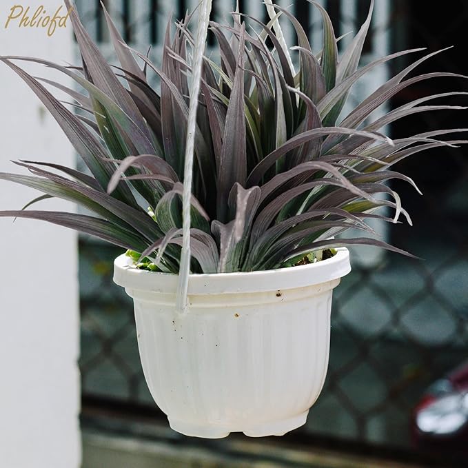 32 Pcs Artificial Grass Fake Plants 17.3in Outdoor Plants UV Resistant Faux Greenery Stems Fake Grass for Home Window Garden Office Patio Pathway Front Porch Halloween Décor Green & Black