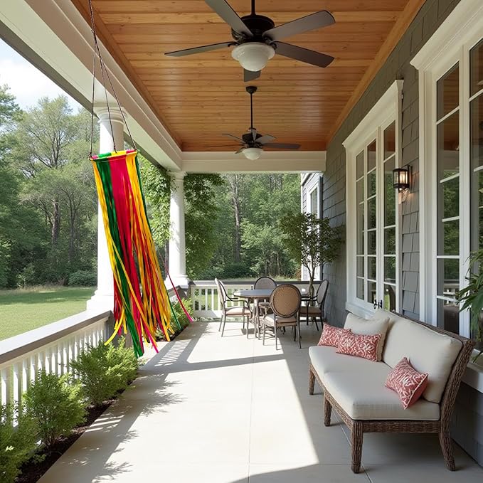 Satin Ribbon Windsock Streamer, Outdoor Decorations for Your Patio, Garden, Yard, Dock and Camper, 41-Inch, WS41-HHL