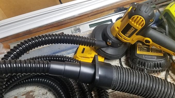 Pond Hose ID 1-1/2” × 10ft Black Corrugated Flexible Reinforced PVC Hose Vinyl Tubing for Pond Pump Fountain Garden Waterfall, Non-toxic & Kinkproof, with 2 clamps, 1.5 in 38mm id