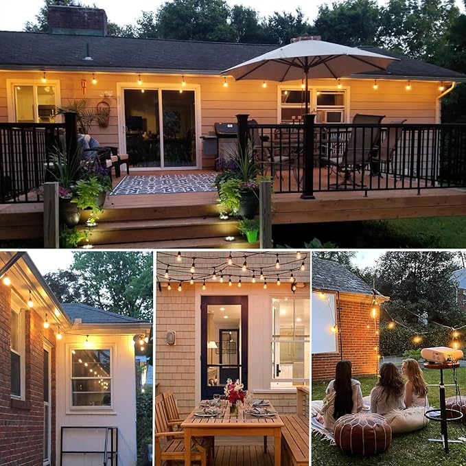 S14 Replacement LED Light Bulbs, Shatterproof & Waterproof 2W S14 LED Bulbs, Outdoor String Lights , E26 Base Patio Edison LED Light Bulbs, Warm White 2200K Plastic 150ML Non-Dimmable 25 Pack