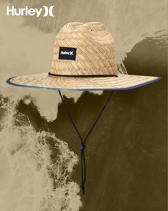 Hurley Men's Straw Hat - Bayside Lifeguard Straw Sun Hat