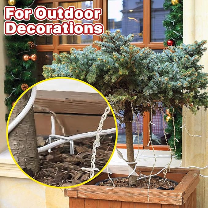 Landscape Staples 5 Inch 50 Pack,Garden Staples Galvanized Ground Stakes Anti-Rust Landscape Fabric Staples Garden Stakes for Irrigation Tubing, Fence, Weed Barrier, Ground Cover