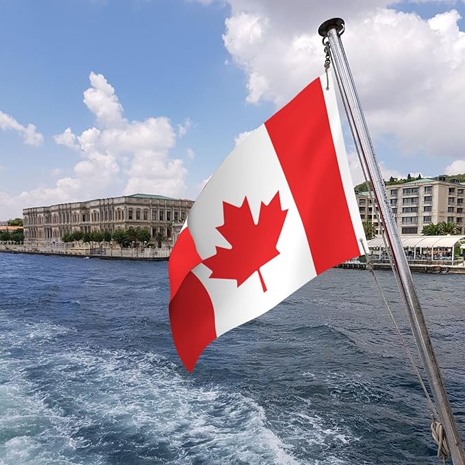 Canada Canadian Flag Garden Yard House 2x3 ft Flags Double Sided Print Banner Indoor Outdoor Party Home Decorations for Boat Dorm House Balcony