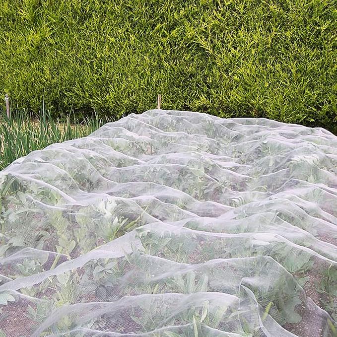 Ultra Fine Garden Mesh Netting, FARAER Plant Covers 8'x24' Garden Netting for Protect Vegetable Plants Fruits Flowers Crops Greenhouse Row Cover Protection Mesh Net Patio Gazebo Screen Barrier Net