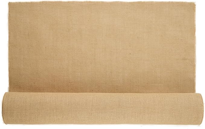 VEVOR Burlap Fabric Roll, 40” x 75 ft High Density Natural Jute Fiber Material for Outdoor Plant Care, Tree Wrap Roll, Decor, DIY Crafts, Wedding, Garden Weed Barrier, Plants & Trees Winter Covering