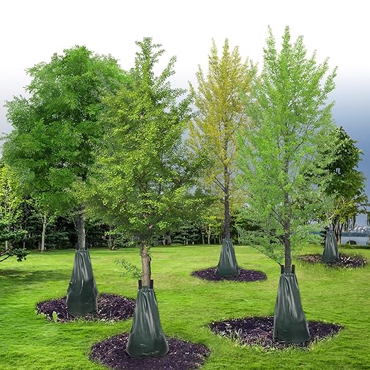 Tree Watering Bags 20 Gallon, Slow Release Gator Bags for Trees, Durable PVC Tree Drip Irrigation Bags with Heavy Duty Zipper, Deep Root Targeting - 3 Pack