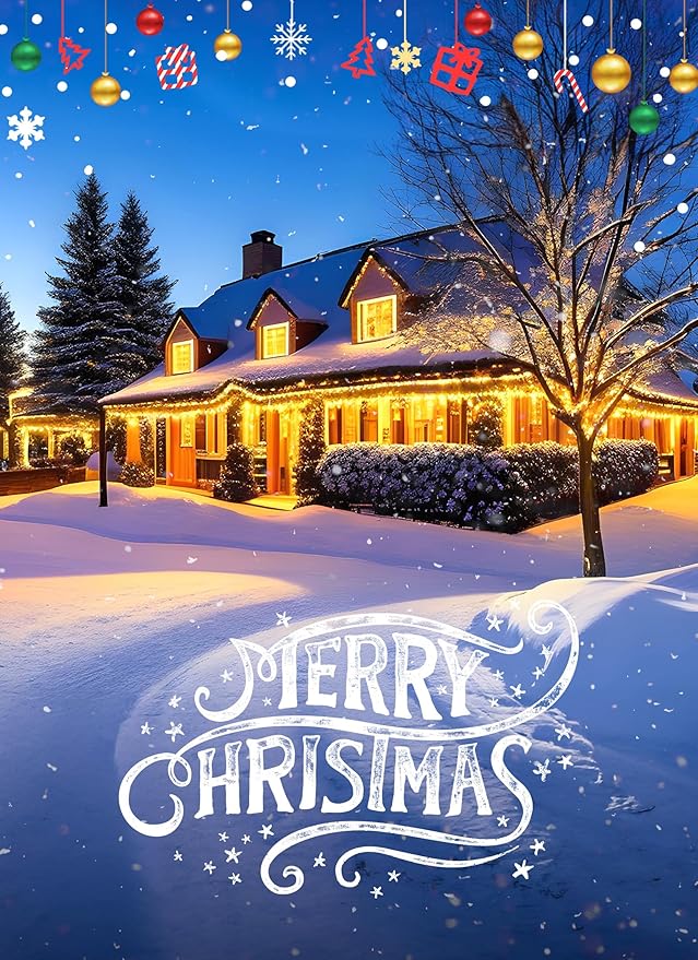 50FT C7 LED Christmas Lights, Outdoor Vintage String Lights with 52 Bulbs(2 Spare), Commercial Hanging Christmas Lights for Xmas Holidays Roofline Patio Garden Party Wedding Decor