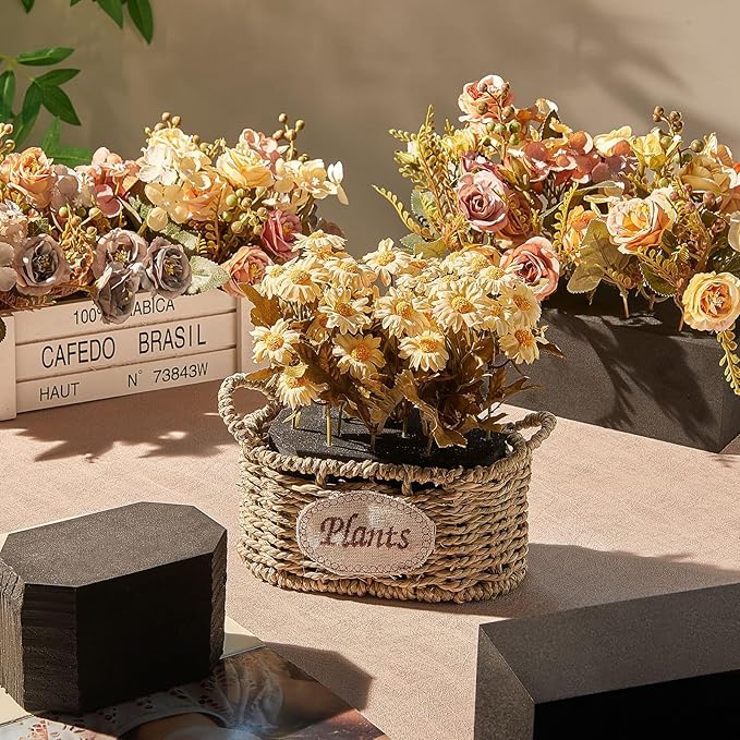 Lallisa 12 Pcs Reusable Floral Foam Blocks 9 x 3 x 3 Water Weather Resistant Dry Floral Foam for Artificial Flower Arrangements Outdoor Flower Boxes Outside Hanging Planters Wedding Home Decor (Black)