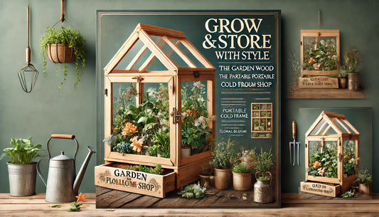 Grow & Store with Style – The Garden Wood Portable Cold Frame from Floral Bloom Shop