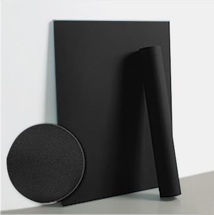 Dimoon 118''x15.7'' Black Skin Peel and Stick Wallpaper Contact Paper Modern Self Adhesive Wall Paper Removable Renter Friendly Textured Solid Color Cabinet Vinyl Roll (118''x15.7'',Black Skin)