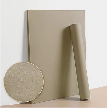 Dimoon 78.7''x15.7'' Etoupe Skin Peel and Stick Wallpaper Contact Paper Modern Self Adhesive Wall Paper Removable Renter Friendly Textured Solid Shelf Cabinet Vinyl Roll (78.7''x15.7'',Etoupe Skin)
