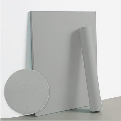 Dimoon 118''x15.7'' Grey Skin Peel and Stick Wallpaper Contact Paper Modern Self Adhesive Wall Paper Removable Renter Friendly Textured Solid Shelf Cabinet Vinyl Roll (118''x15.7'',Dark Grey Skin)