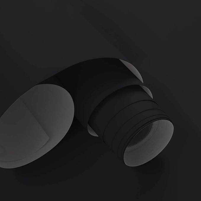 Dimoon 78.7''x23.6'' Black Skin Peel and Stick Wallpaper Contact Paper Modern Self Adhesive Wall Paper Removable Renter Friendly Textured Solid Color Cabinet Vinyl Roll (78.7''x23.6'',Black Skin)