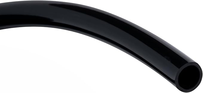 Black Vinyl Tubing 3/4” ID × 1” OD - 10 Feet PVC Flexible Plastic Tube Hybrid Hose, Transfer Water Air Oil for Pond Fountain Garden, Non-toxic and BPA free
