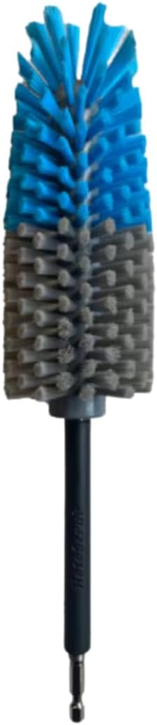 Long Reach Drill Brush Attachment, All Purpose for Car Tires, Wheels, Wheel Wells, Engine Bays, Exhaust Pipes, Running Boards, Hard to Reach Areas, with Heavy Duty Non-Scratch Nylon Bristles