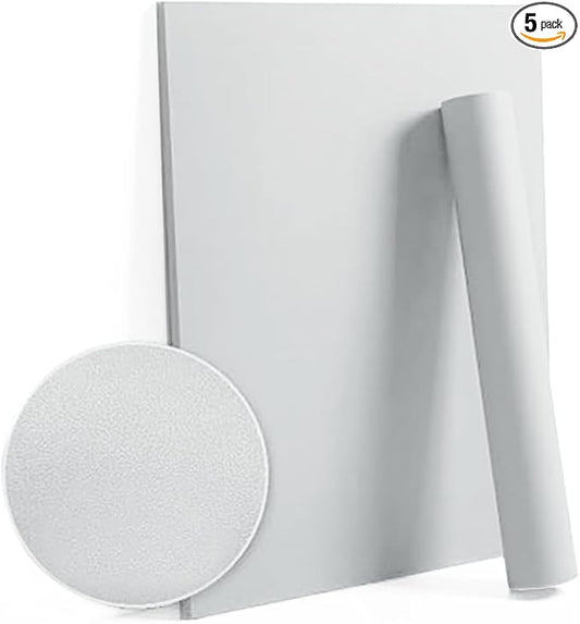 Dimoon 394''x17.7'' Grey Peel and Stick Wallpaper Contact Paper Modern Self Adhesive Wall Paper Removable Renter Friendly Textured Solid Color Shelf Cabinet Vinyl Roll (394''x17.7'',Silver Grey)