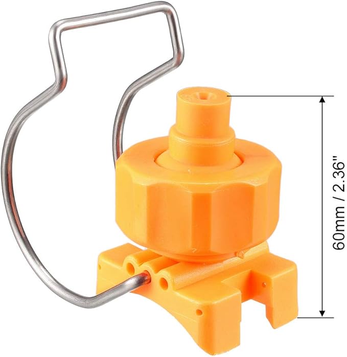 uxcell Spray Nozzle, 2" Adjustable Ball Flat Fan Full Cone Clamp Clip Nozzle Watering Irrigation