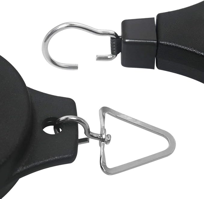 Pack Plant Hook Pulley, Retractable Plant Hanger Easy Reach Hanging Flower Basket for Garden Baskets Pots and Birds Feeder Hang High up and Pull Down to Water Or Feed (White 6Pack)