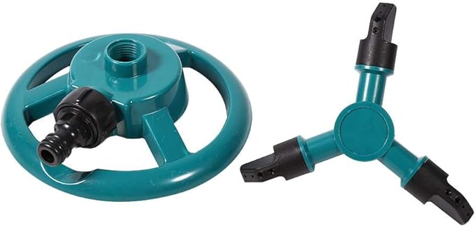 Sprinklers for Yard,Sprinkler,Garden Sprinkler,Water Sprinkler for Lawn,Lawn Sprinkler,Automatic 360 Degree Rotating Lawn Sprinkler, 3 Nozzle Irrigation System