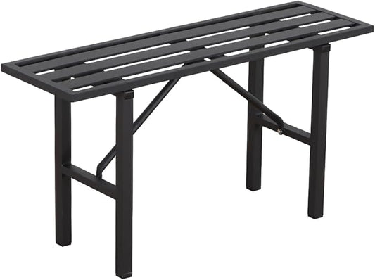 Plant Stand - Indoor/Outdoor Extra-Sturdy Aluminum Plant Stand with 300 LBS Capacity, L37.8 x W11.4 x H19.7 inch – Ideal for Patios, Gardens, Living Room Decoration