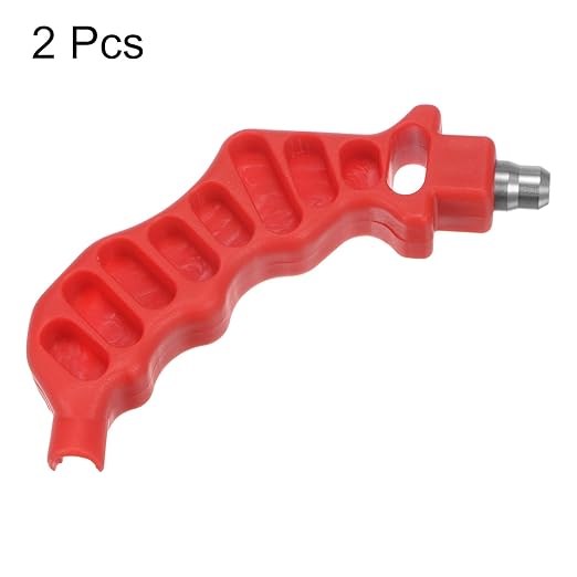 HARFINGTON 2Pcs 2-in-One Drip Irrigation Tubing Hole Punch 8mm for 1/4 Inch Fitting and Emitter Insertion Drip Tube Hole Punch Fitting Insertion Tools for Laying Branch Drip Pipes, Red