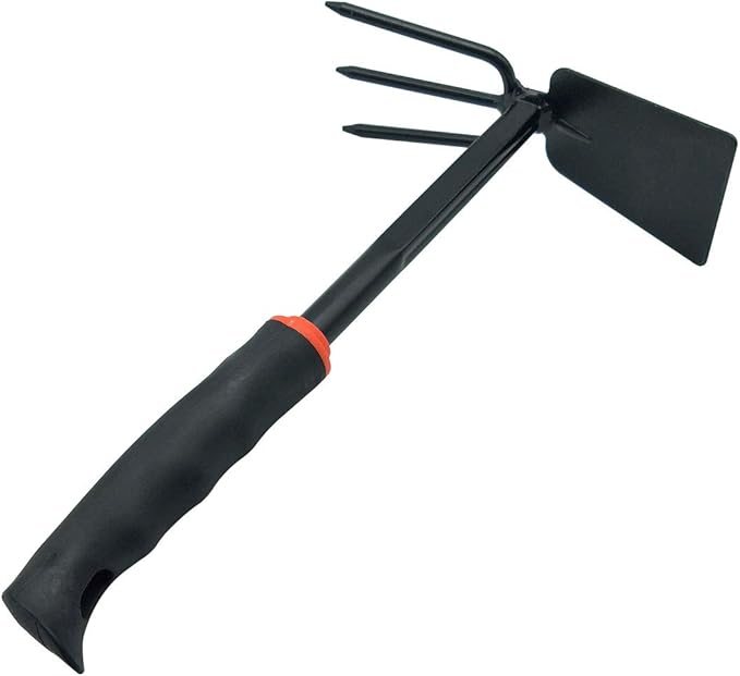 SUPIA Gardening Tool ho-mi Hand Plow Hoe Spade, Trowel, Weeder, and More! an Excellent Tool for use in Any Vegetable or Flower Garden (Double-Sided)
