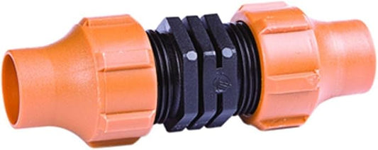 DIG C53 1/2" Universal NUTLOCK Coupling | Connects Two Sizes of 1/2" Drip Tubing (.630 OD to .710 OD) | Durable, Leak-Proof, Reusable Fitting for Drip Irrigation Systems