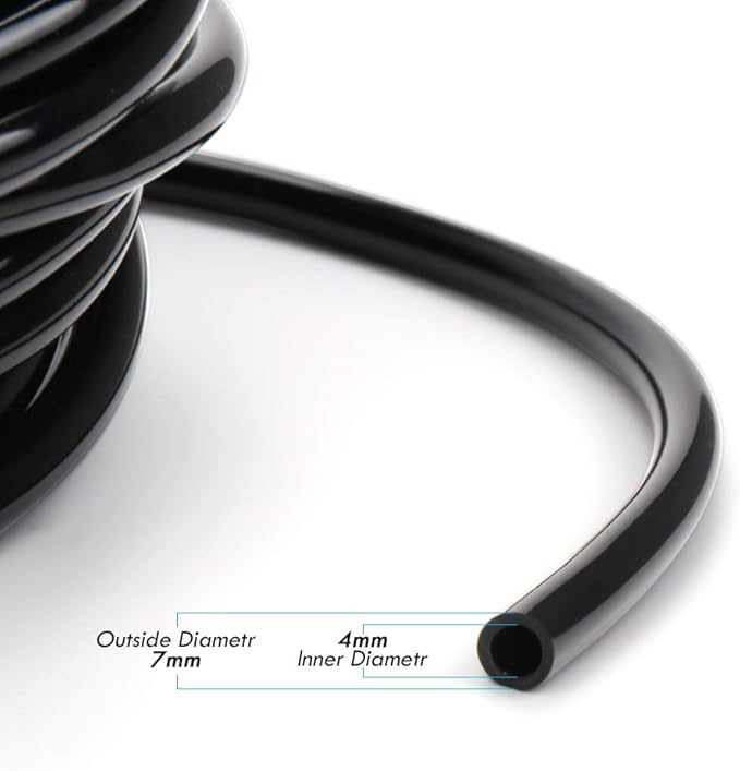 Garden Irrigation Tubing,1/4" Blank Distribution Tubing 50ft Flexible Tubing,Watering Drip Automatic Irrigation Equipment Set for Garden Greenhouse,Flower,Patio,Lawn (50 ft)