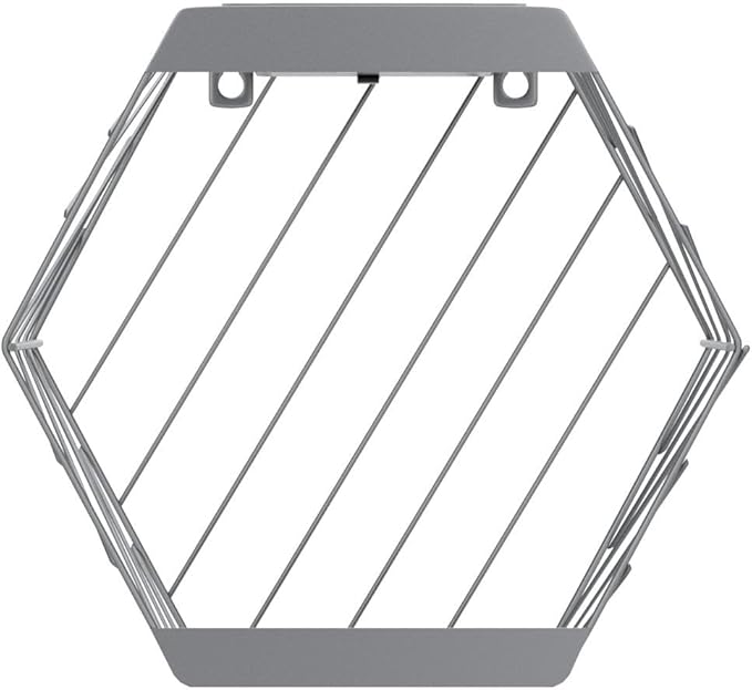 Grand patio Outdoor Leiden LED Solar Hexagon Wall Sconce Planter, with Dusk to Dawn Sensor Decor Wall Lighting for Garage Doorway Patio Yard, Cement Grey (L-Linear)