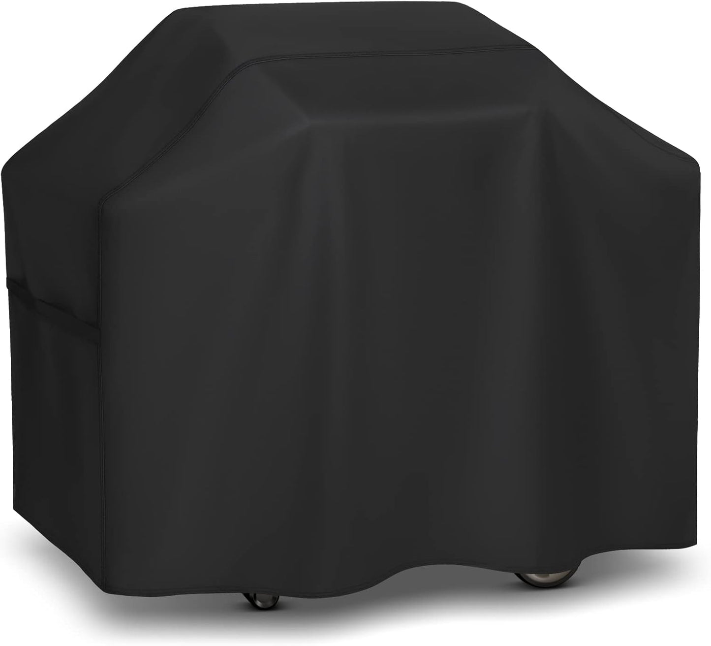 55 Inch Grill Cover for Outdoor Grill, Waterproof Fade Resistant BBQ Grill Cover, Weather Resistant Gas Grill Cover, Fits Weber, Charbroil, Nexgrill and More Grills, Black