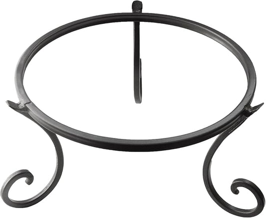 Metal Gazing Ball Stand for 10 or 12 Inch Balls, Low Short Wrought Iron Gazing Globe Display Stand Garden Sphere Holder, Fade and Weather Resistant Outdoor Decoration for Homes, Yards and Gardens