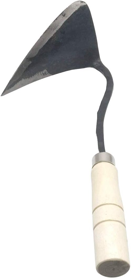 SUPIA Korean Gardening Tool ho-mi Hand Plow Hoe Spade, Trowel, Weeder, and More! an Excellent Tool for use in Any Vegetable or Flower Garden (General Triangle)