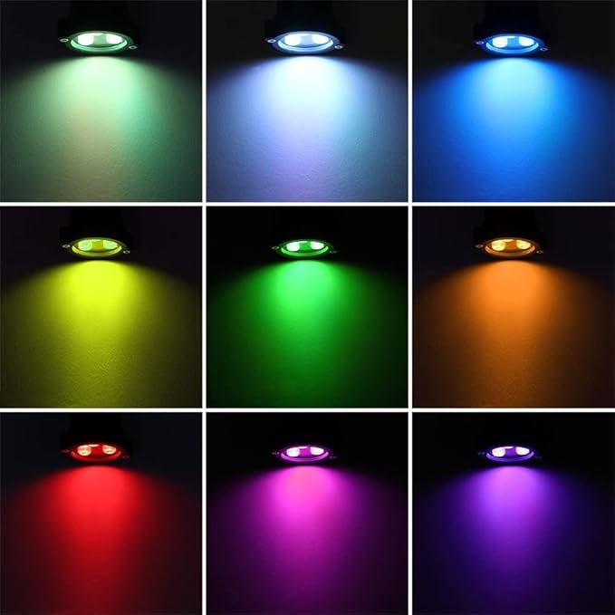 OurLeeme Lawn Flood Light Stake, 2-in-1 Waterproof Outdoor Remote controlle Landscape Lighting Spotlight Wall Light for Yard Garden Driveway Pathway Pool (4 Pack)