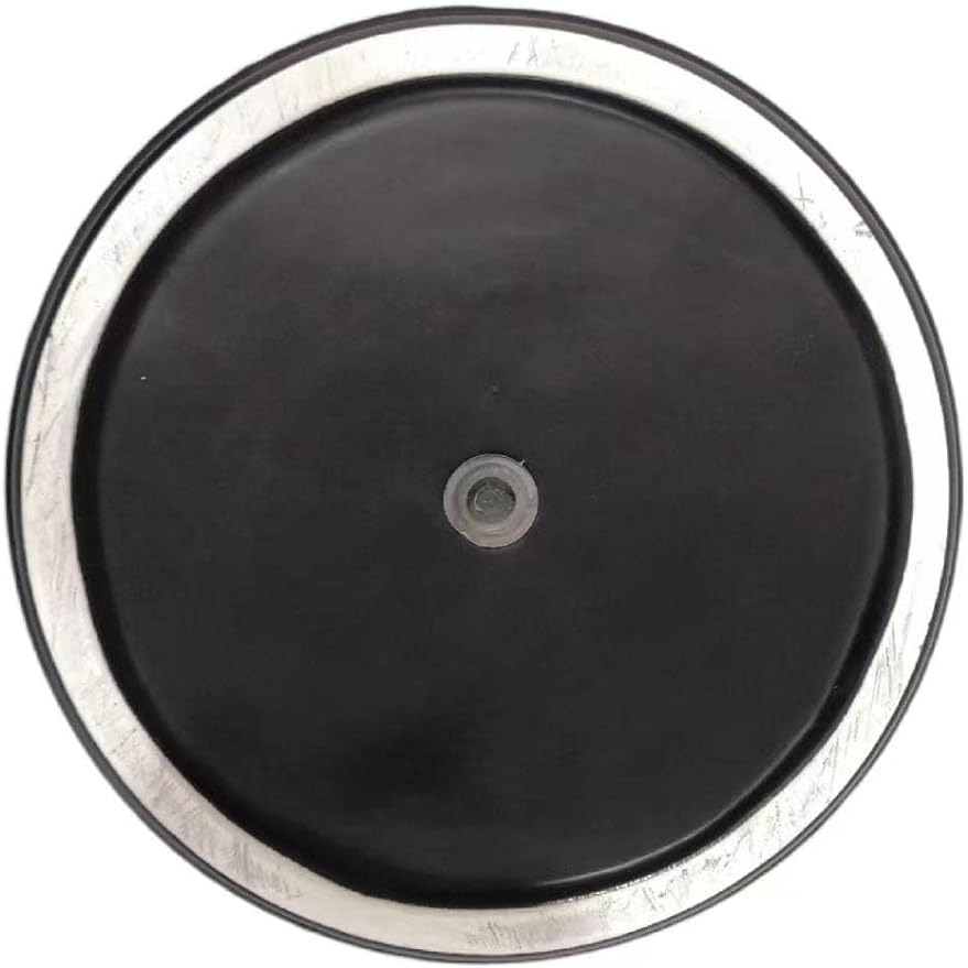 Amazon Basics Fluted Round Ceramic Planter, 8-Inch, Black