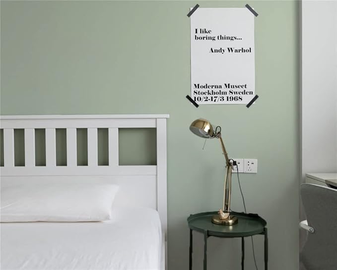 Dimoon 118''x17.7'' Green Peel and Stick Wallpaper Contact Paper Modern Self Adhesive Wall Paper Removable Renter Friendly Textured Solid Color Shelf Cabinet Vinyl Roll (118''x17.7'',Palegreen)