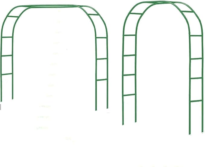 Tytroy Reconfigurable & Easy-to-Assemble Metal Outdoor & Indoor 7'6" Garden or Wedding Arch Arbor for Wedding Bridal Party Elegant Decorations & Garden Climbing Plants Vines (Green 1PC)